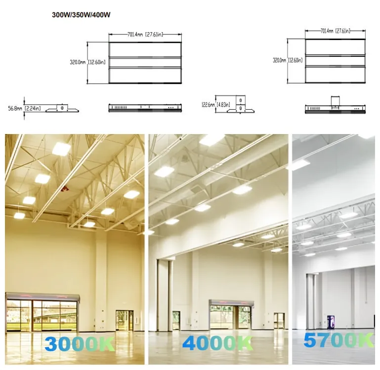 Dimensões e Instalação LED Linear