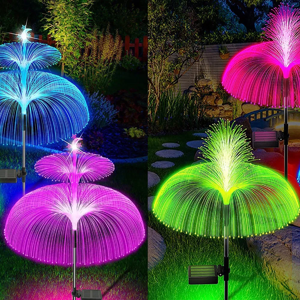 Luzes Solares Exteriores à Prova d'Água 7-Color Mudando Jardim Pátio Caminho Lâmpada LED Ci24859