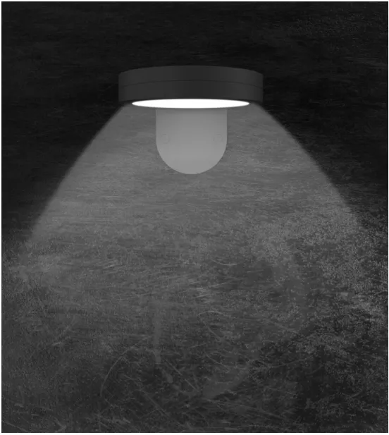 Luz solar LED redonda
