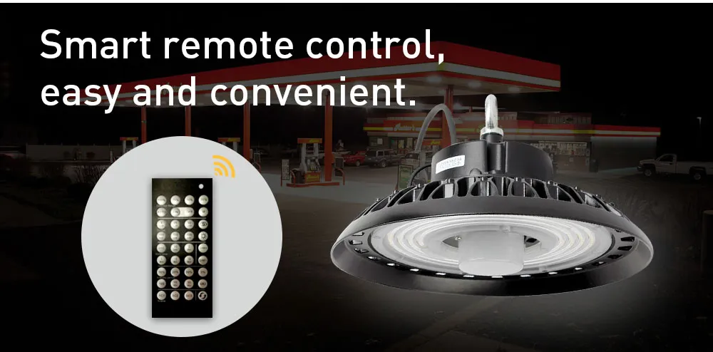 Controle Inteligente Dali Dim 200W Luz LED de Alta Baía UFO para Estádio