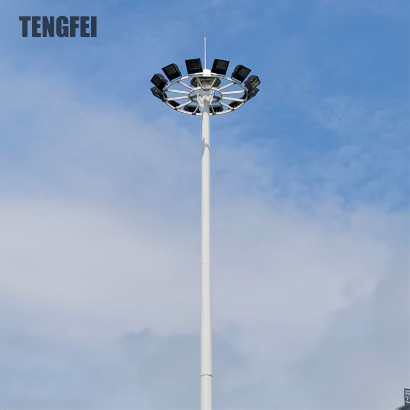 Rodovia, Porto, Estádio, Praça, Obras Públicas Tengfei Poste de Iluminação Comercial de Alto Mastro 15m~50m com CE Preço Baixo