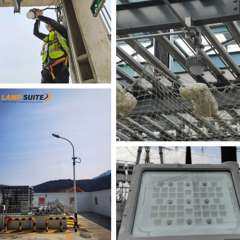 ATEX 300W 400W 560W Luz de Inundação à Prova de Explosão para Locais Perigosos para Instalações de Alimentos e Bebidas