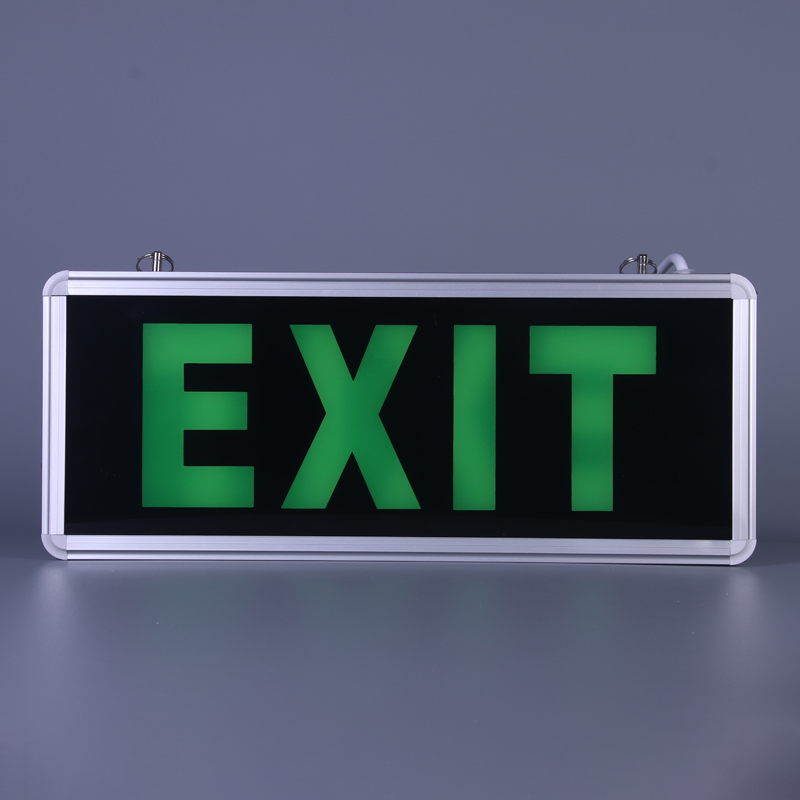 Sinalização de Saída de Emergência com Iluminação LED Personalizada para Corredor de Escada Segura em Alumínio