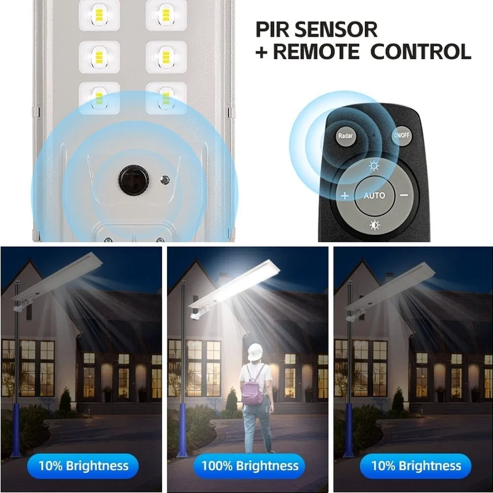 3000W Luz Pública LED Comercial Max Solar Split para Pátios de Aeroportos