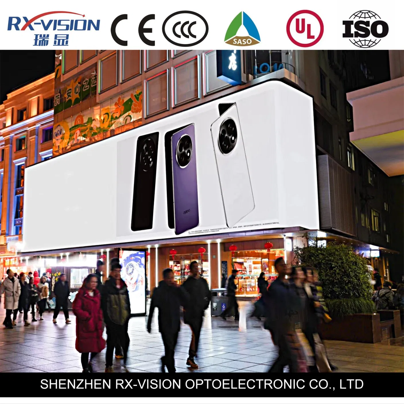 Display LED Exterior à Prova d'Água em Cores Completas P6.67 para Anúncios Comerciais Públicos