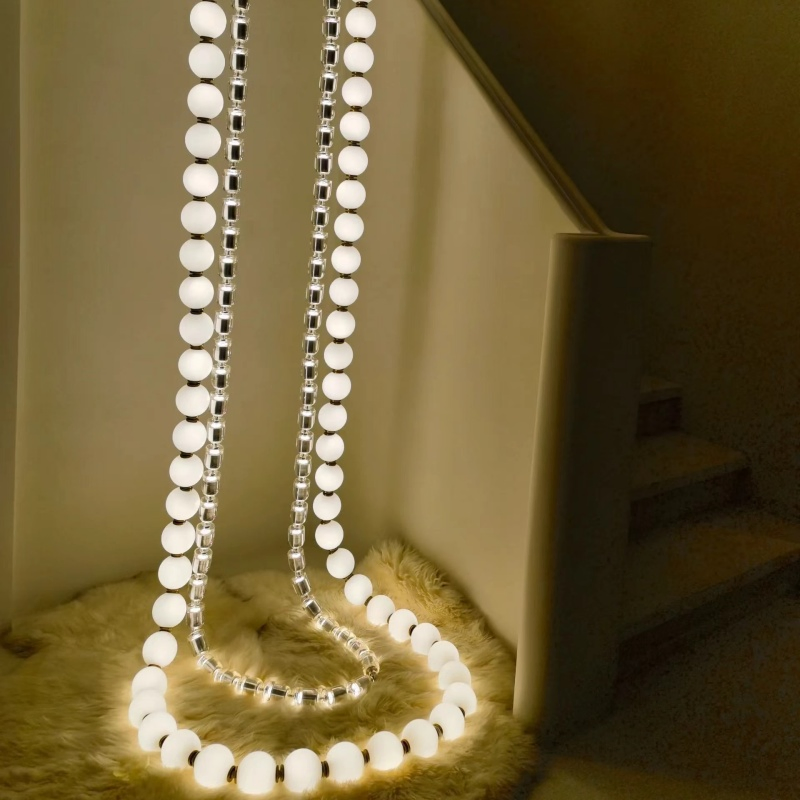 Luminárias LED Lineares Modernas para Teto Alto, Lustre de Anel de Luxo para Hotel