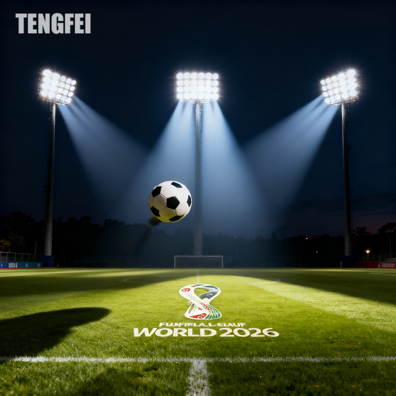 Acima 85um 15m~45m Iluminação de Alta Mastagem Comercial Tengfei Luz de Inundação