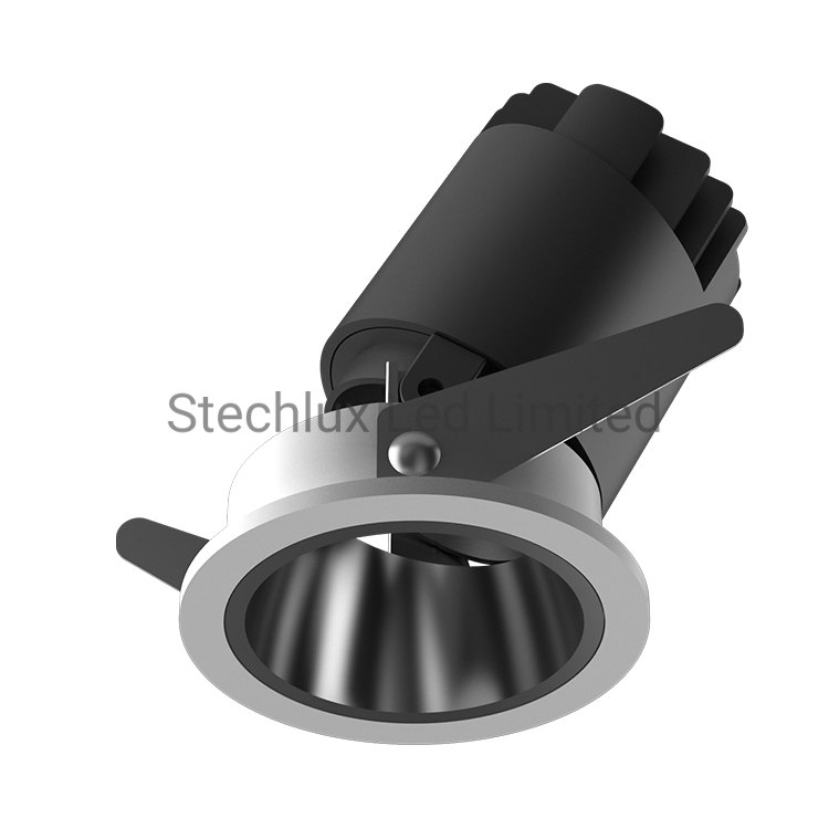 Downlight LED Arquitetônico Recessado Sem Moldura Antirreflexo Redondo ETL SAA CE Dimerizável CRI90+