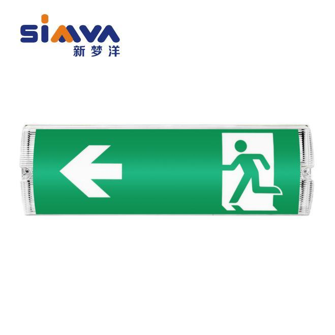 Sinal de Saída de Emergência com Luz LED Certificado CB/CE IP65 Recarregável 3W3.2V Bulkhead