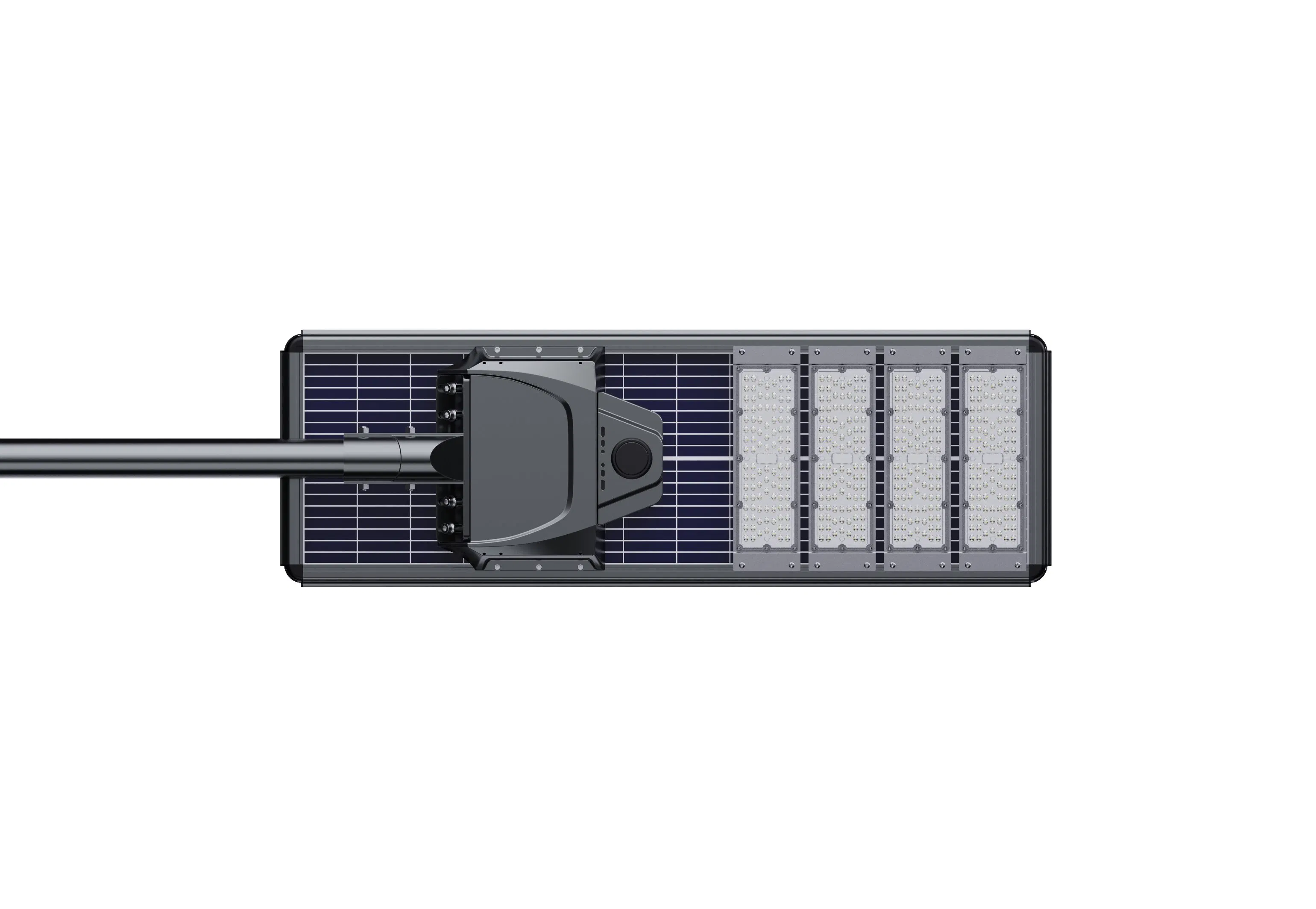 Luminária de Rua Solar Integrada de Alta Eficiência com Sensor de Movimento