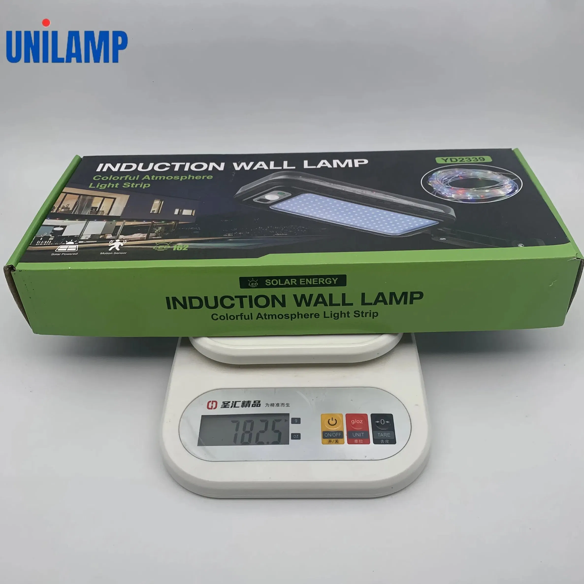 Luz de parede LED com sensor de movimento solar para segurança
