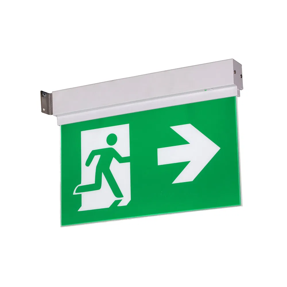 Sinal de Saída de Emergência LED de Teto Recessado / Suspenso Running Man