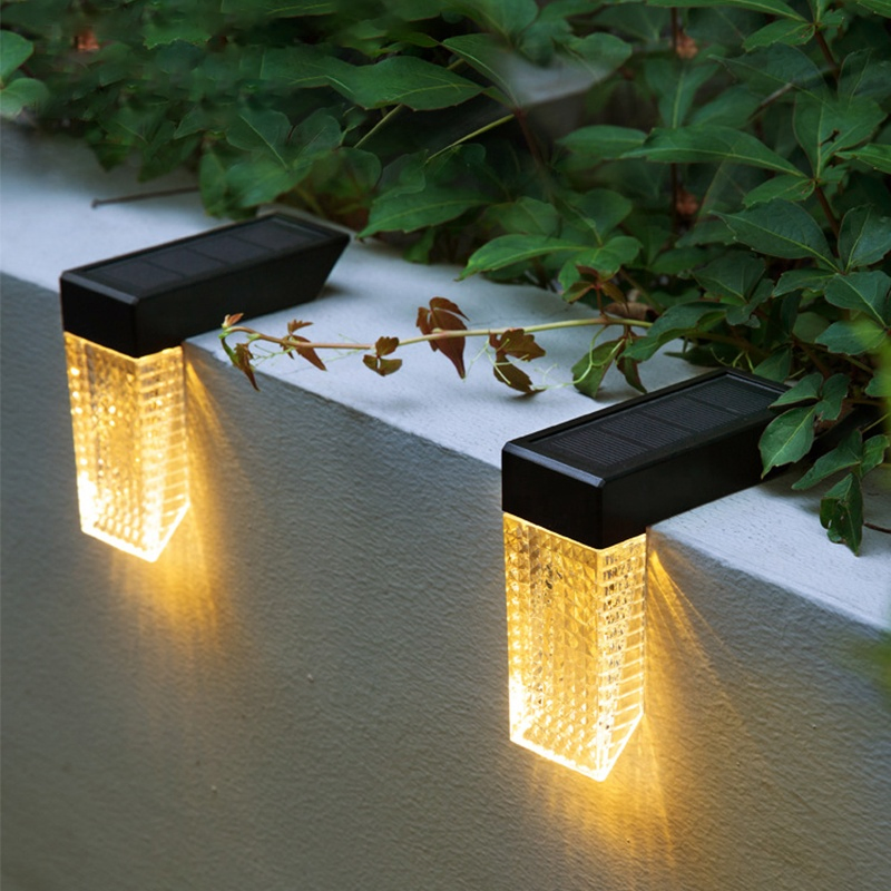 Iluminação Solar Moderna para Exterior LED para Portão, Iluminação de Paisagem para Jardim, Vila, Quintal, Luz Solar Exterior RGB Branco Quente