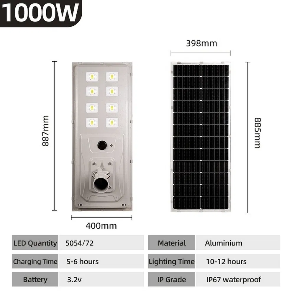 Controlador PWM Solar Tudo-em-Um Painel Comercial Luz de Estrada para Estações de Transporte Público