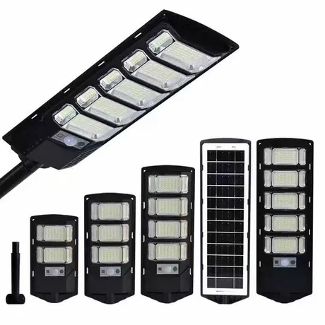 Venda Quente Luminária Solar Integrada Tudo em Um para Estrada Pública Lâmpada de Inundação com Sensor de Movimento