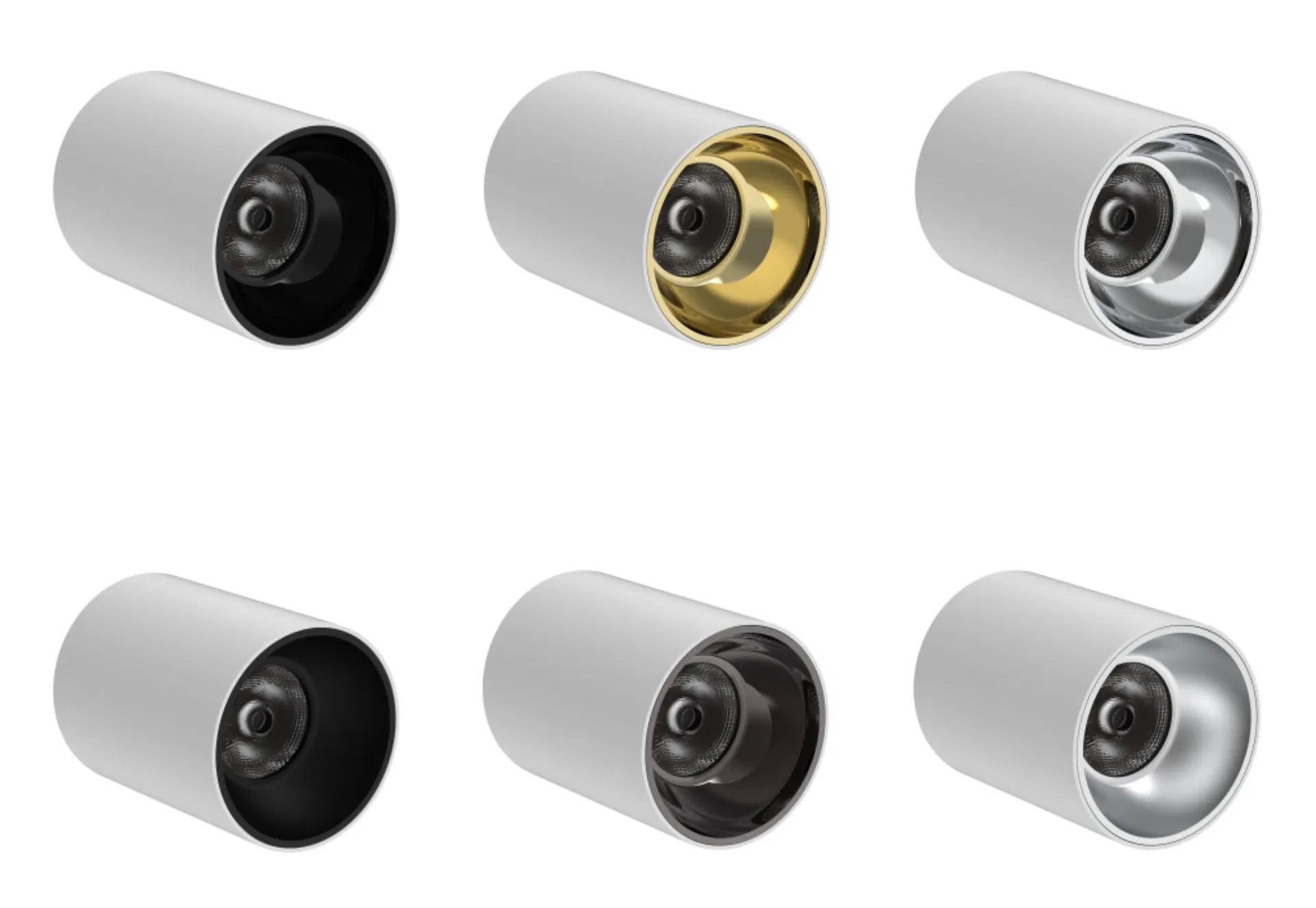 IP65 25W Luminária de Teto Cilíndrica Multicolorida LED COB Comercial
