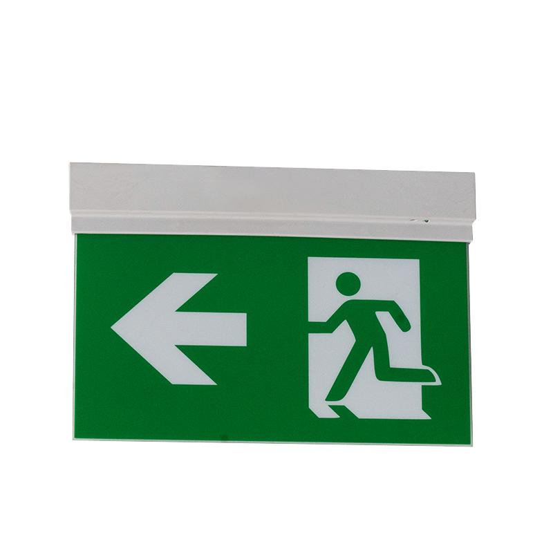 Sinal de Saída de Emergência LED de Teto Recessado / Suspenso Running Man