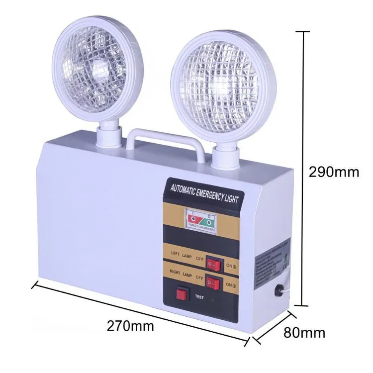 Luz de Emergência com Cabeça de Dupla Luz LED SMD