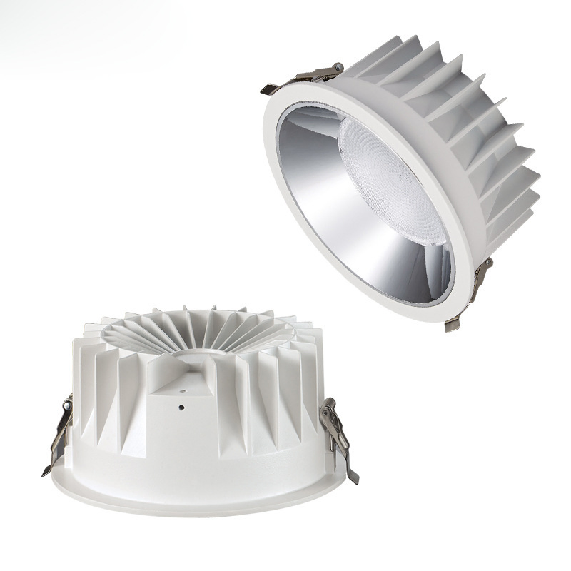 Downlight LED anti-brilho de 30 W, 40 W, para teto, luz descendente Para iluminação de projeto Hall Comercial arquitetônico