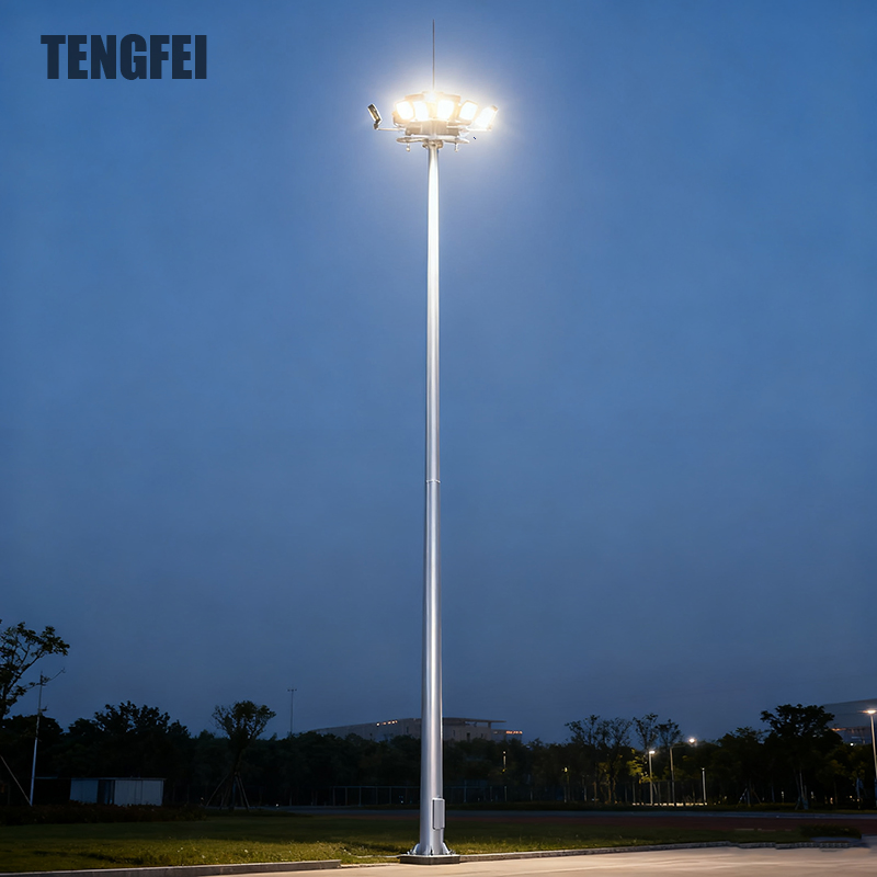 Bom Serviço Brilhante 15-20m Sistema Comercial Tengfei Iluminação de Poste de Alta Mast LED 15m~50m