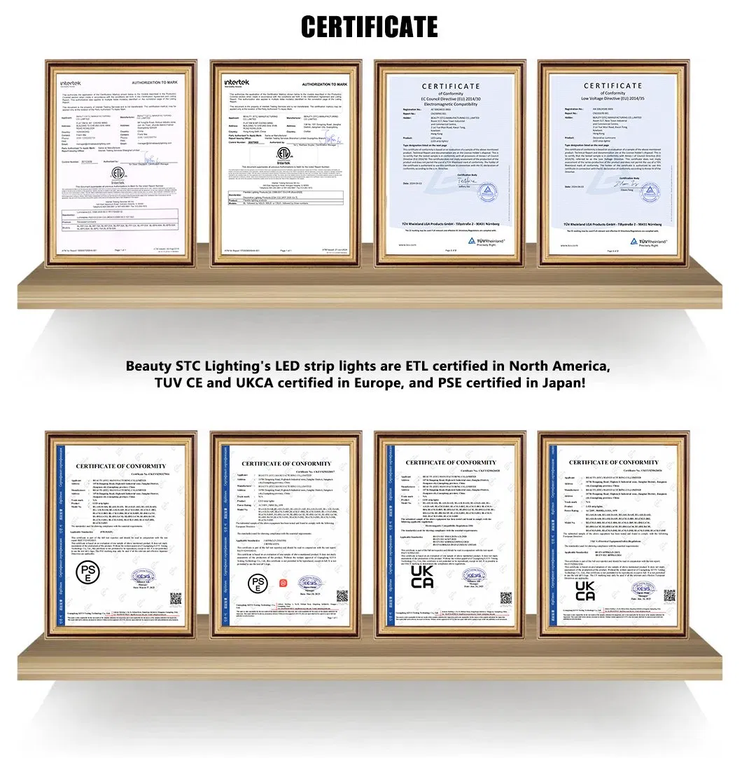 Certificados Internacionais da Empresa