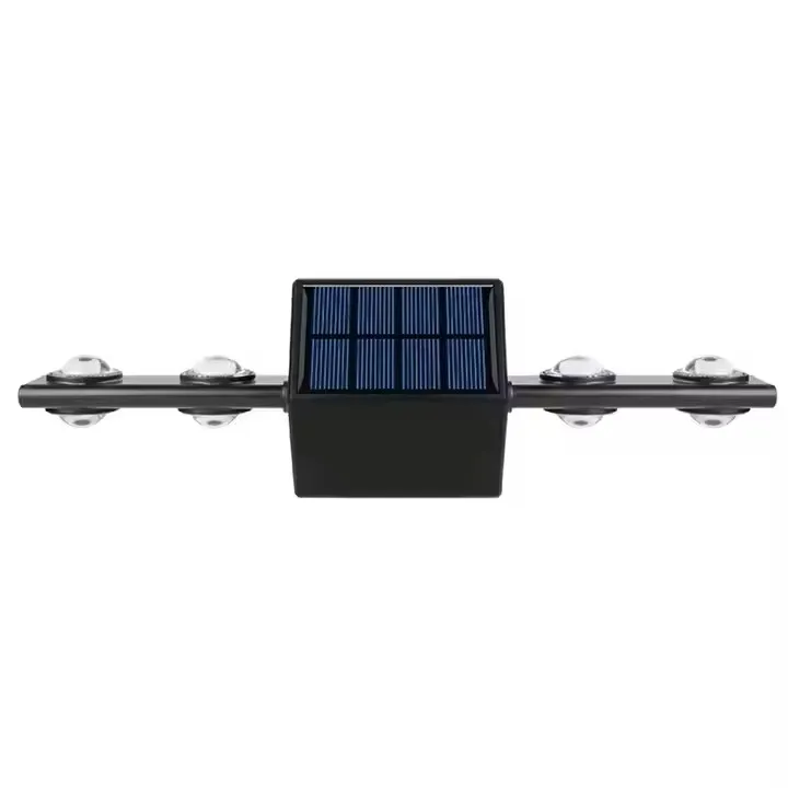 Luzes de Parede Solares à Prova d'Água para Exterior, Luzes LED de Segurança, Decoração para Casa Luzes Solares Quentes para Pátio