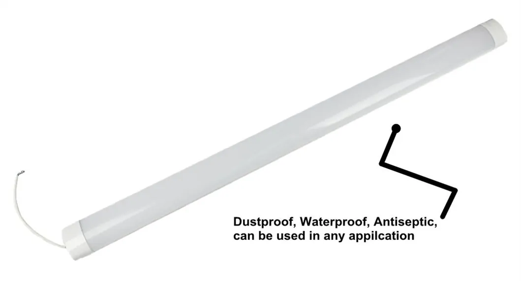 Iluminação Linear LED à Prova d'Água 60cm 120cm 150cm 180cm IP65 Luminárias para Iluminação Externa Luminária Fixa Luz de Túnel