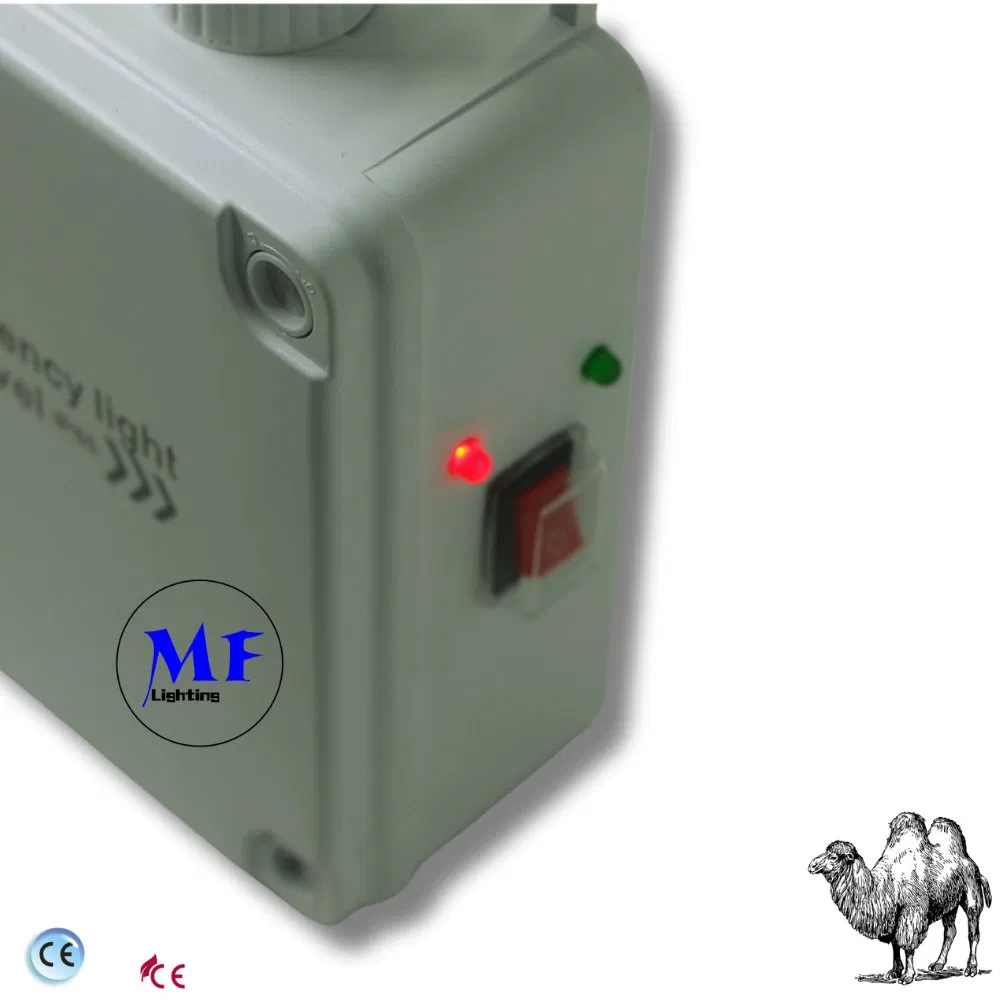 Preço de Fábrica IP65 AC85-265V Bateria de Lítio Ajustável Cabeça ABS Luz de Emergência de Duas Cabeças Luz de Emergência de Segurança Luz LED de Emergência de Saída