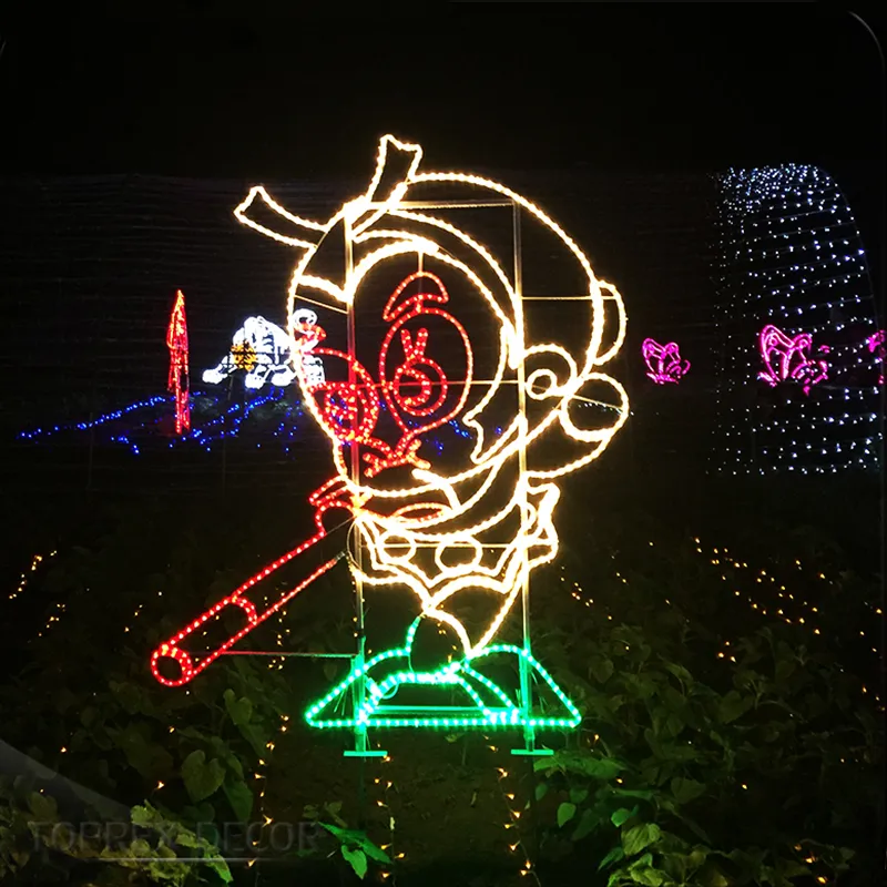 Iluminação de Grande Shopping e Espaços Públicos 2D Parque Temático Animal
