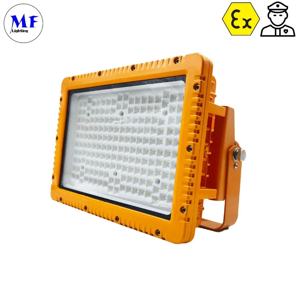 200W 300W 400W Luz de Teto Anti Explosão Montada para Área Perigosa de Óleo e Gás Segurança Luz de Trabalho Montada na Parede Luz à Prova de Explosão