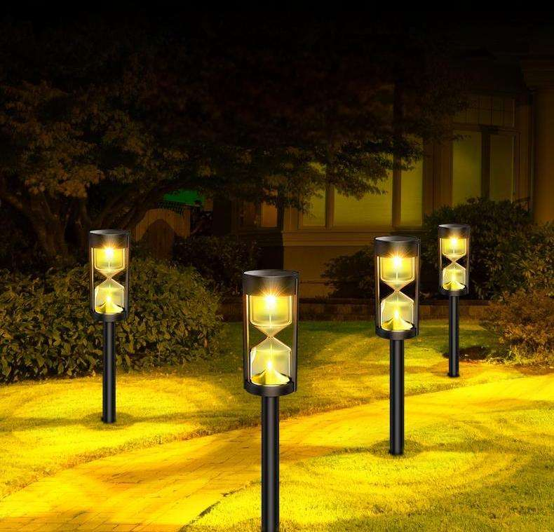 IP65 À prova d'água 6V Luzes de Jardim LED Solar Branco Quente