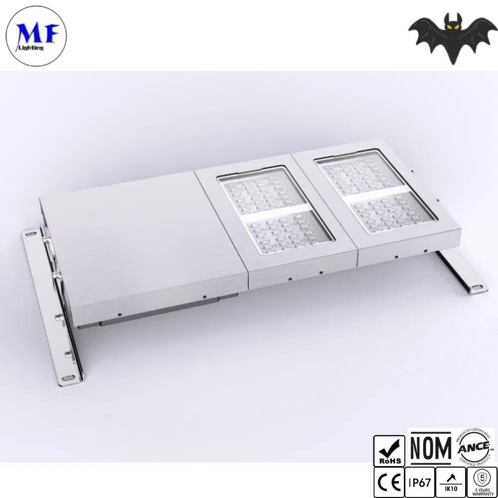 Aço Inoxidável IP67 Ik10 À Prova d'Água À Prova de Poeira 40W-480W Luz de Inundação LED para Túnel Instalação de Armazenamento Subterrâneo Planta de Fabricação Armazém Estação Ferroviária