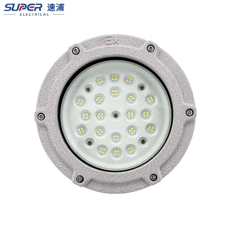 Iluminação LED de alta baía super brilhante, à prova de explosão, para locais perigosos, robusta e de alta resistência