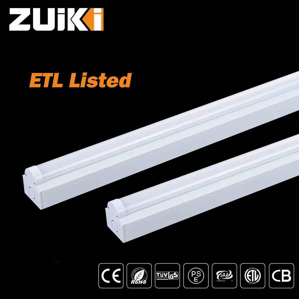 Luz de Batten LED Listada ETL com CCT Ajustável, Dimerizável e Sensor de Movimento
