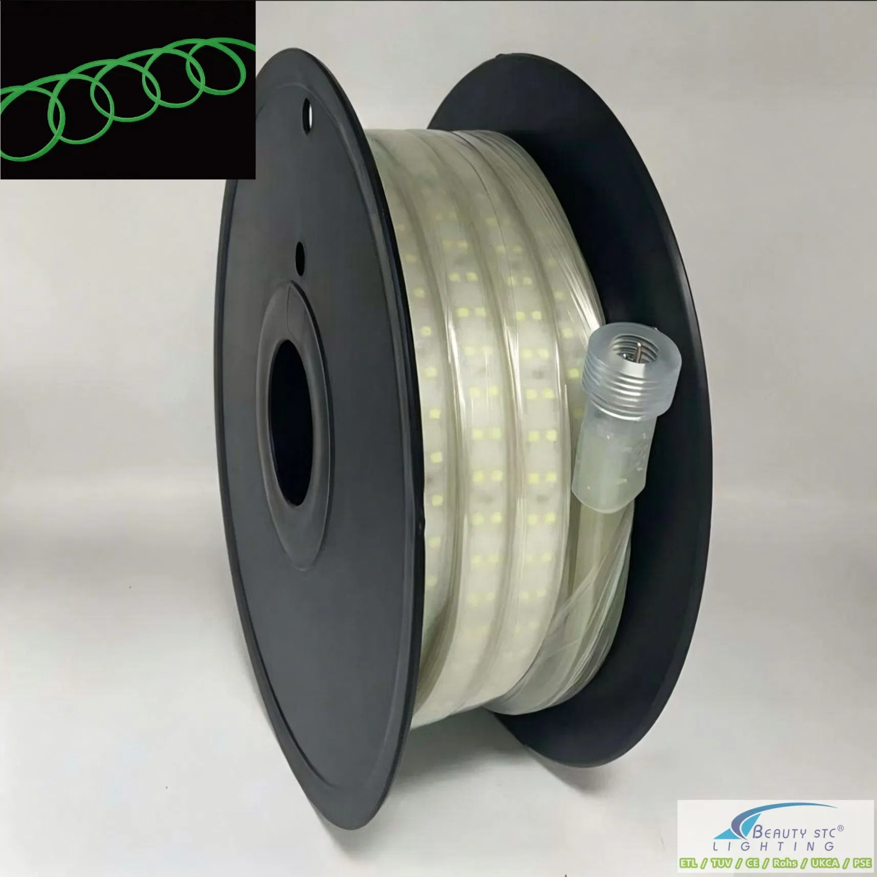 IP68 À prova d'água 220V Luz de LED fluorescente de alta luminosidade para túneis subterrâneos 120LEDs/M 2700-6500K