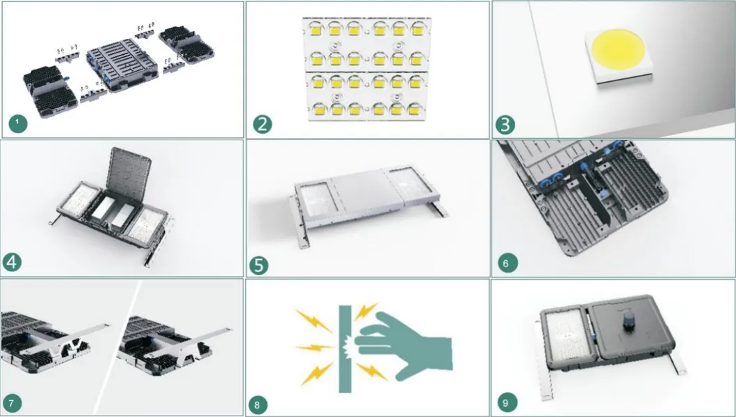 Luz de Inundação LED para Túnel