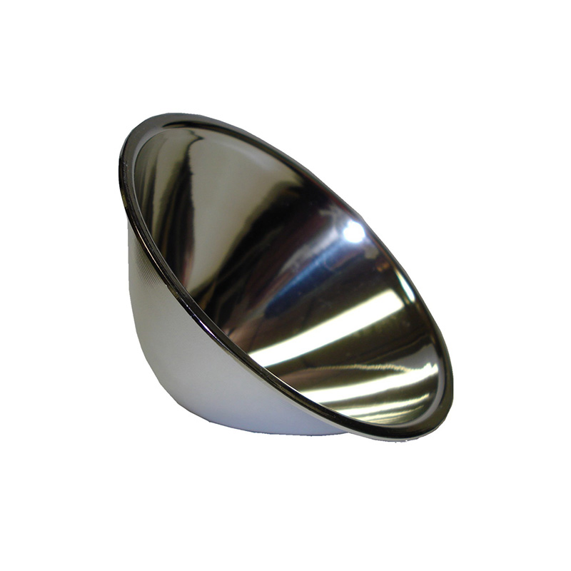 Sistema de Torneamento de Metal CNC Suporte de Refletor Parabólico de Alumínio com Furos