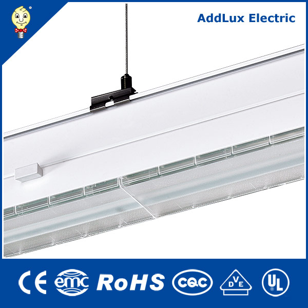 Saso Ce UL Melhor Distribuidor 16W-225W Dali Dimming Linkable LED Linear Luminaire Feito na China para Iluminação de Escritório, Loja, Supermercado, Oficina ou Armazém