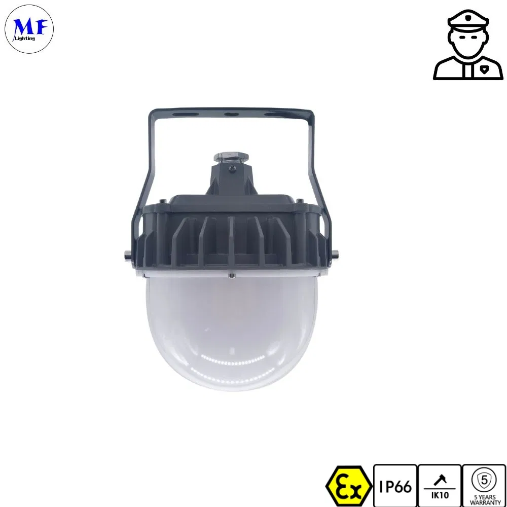 5years Garantia Ex Iecex Explosão Prova de Explosão IP66 20W 40W 60W Luz LED High Bay UFO à Prova d'Água e à Prova de Poeira para Túneis, Instalações Subterrâneas e Locais Perigosos