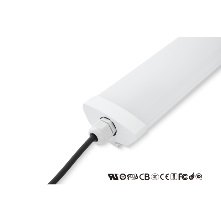 Luz Tri-Proof LED à Prova d'Água IP65 Fixture LED para Iluminação de Túnel, Metrô e Passagens Subterrâneas com Alta Durabilidade Certificação CE RoHS