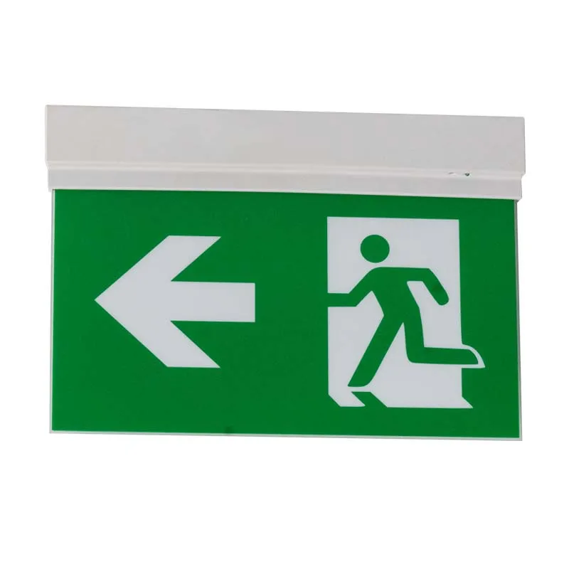 Sinal de Saída de Emergência LED de Teto Recessado / Suspenso Running Man