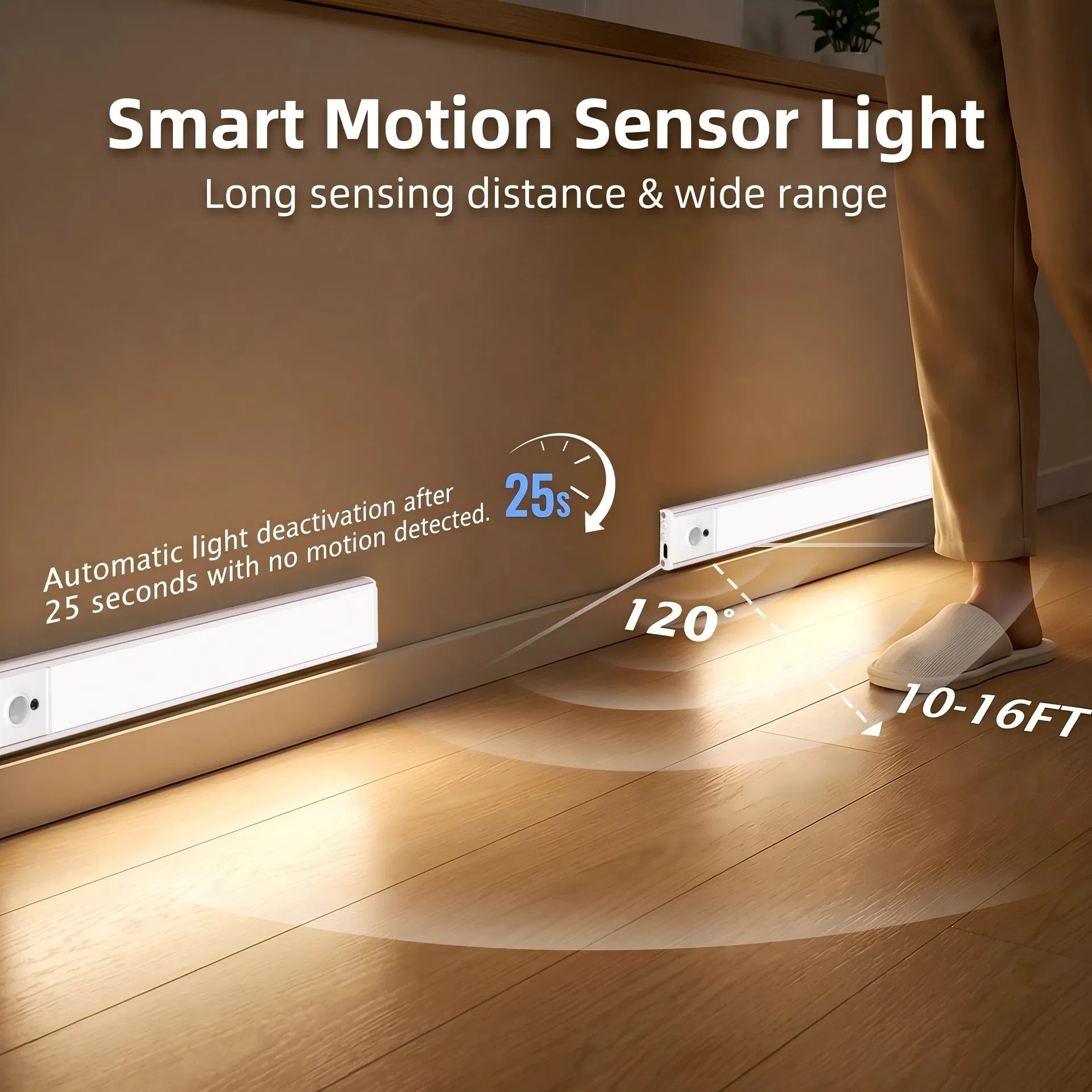 Iluminação de Armário Sob a Prateleira Dimmable LED com Sensor de Movimento Recarregável Colorido Ultra Fina para Cozinha 5V USB 5