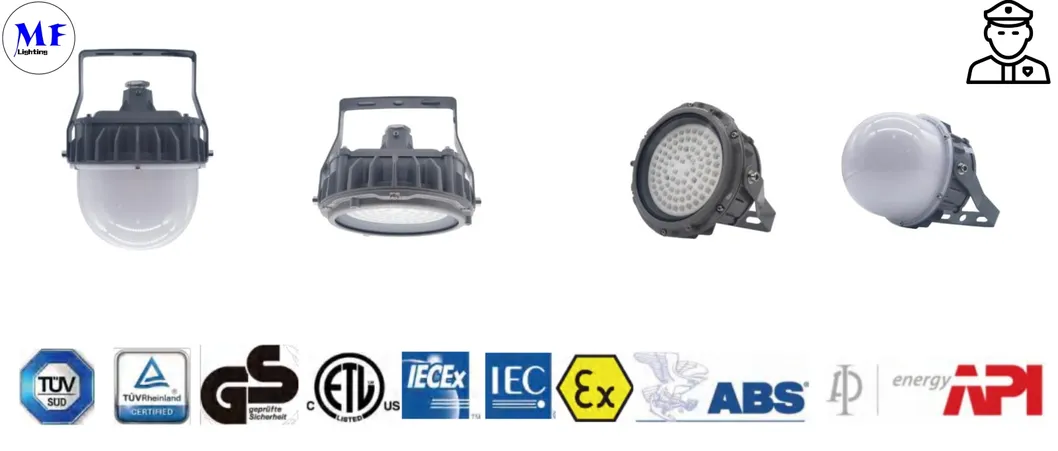 Garantia de 5 anos EX IECEx à prova de explosão IP66 20W 40W 60W Luz LED High Bay UFO