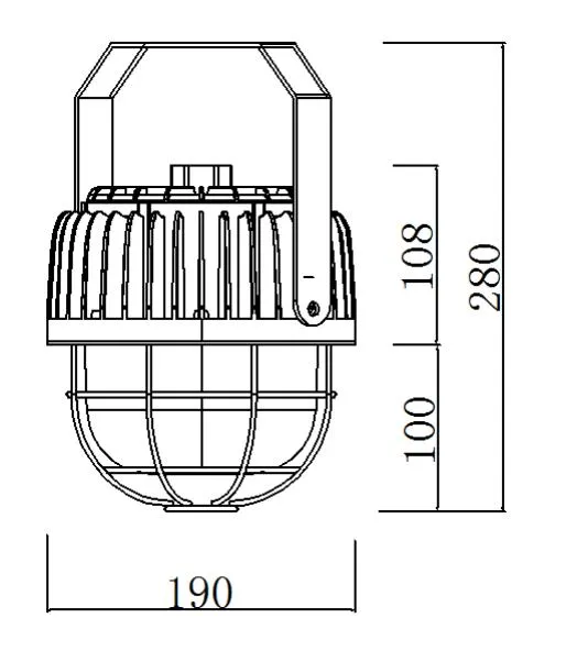 Dimensões do modelo 120W