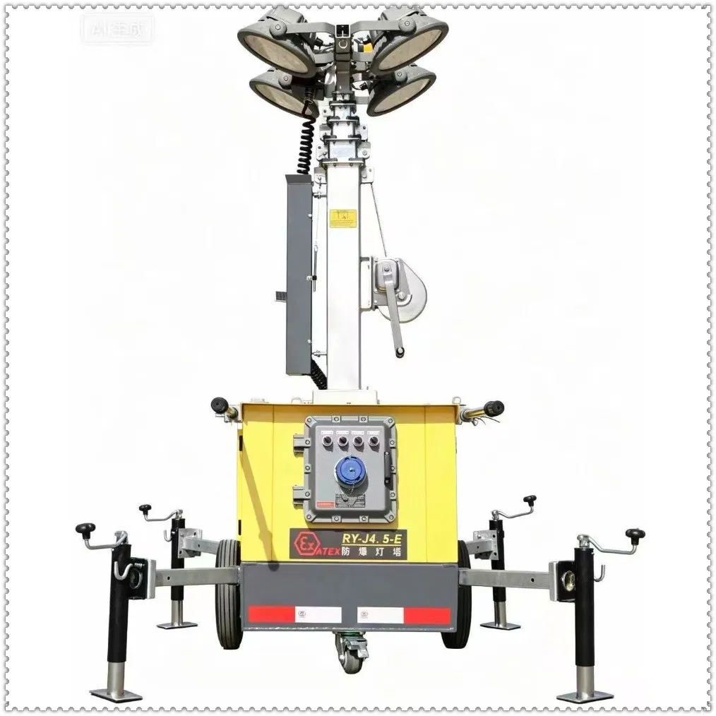 Lanterna de LED com Manivela para Poste ATEX em Localização Perigosa