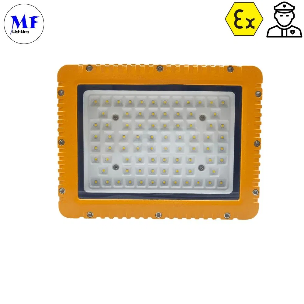 200W 300W 400W Luz de Teto Anti Explosão Montada para Área Perigosa de Óleo e Gás Segurança Luz de Trabalho Montada na Parede Luz à Prova de Explosão