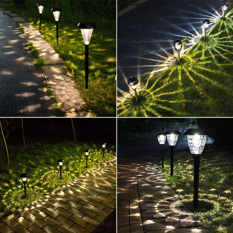 Melhor Preço IP65 Luz de Projeção LED Solar à Prova d'Água para Jardim ao Ar Livre para Caminho Paisagístico, Entrada de Veículos, Portão, Gramado, Segurança Paisagística