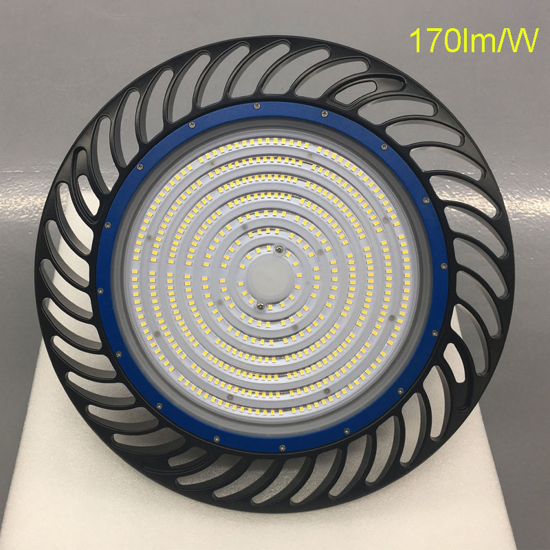 Iluminação Industrial LED de Alta Baía em Formato Redondo 100W 150W 200W 250W 300W