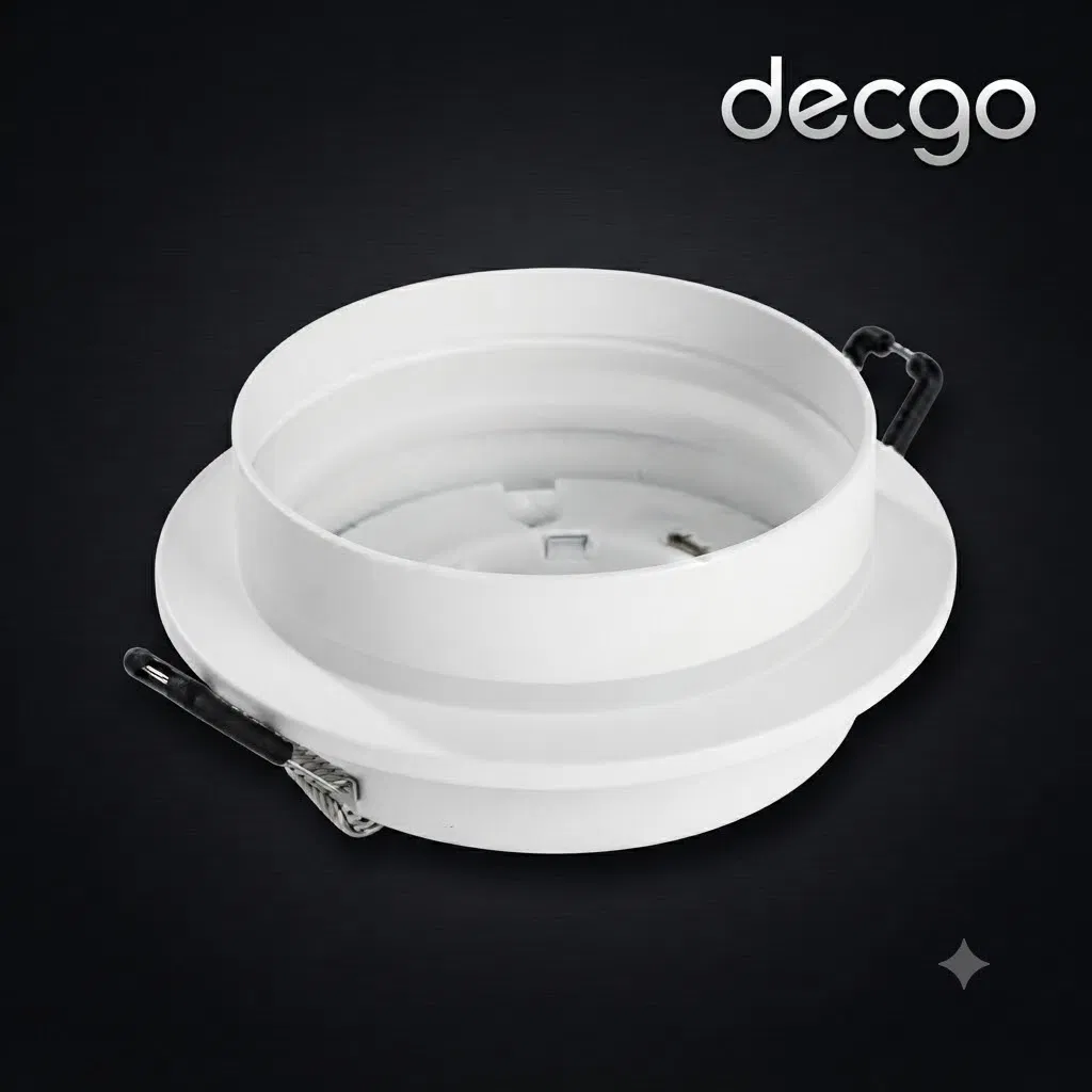 Habitação de Downlight Quadrada Branca Premium Gx53 para Iluminação de Teto Arquitetônica Elegante