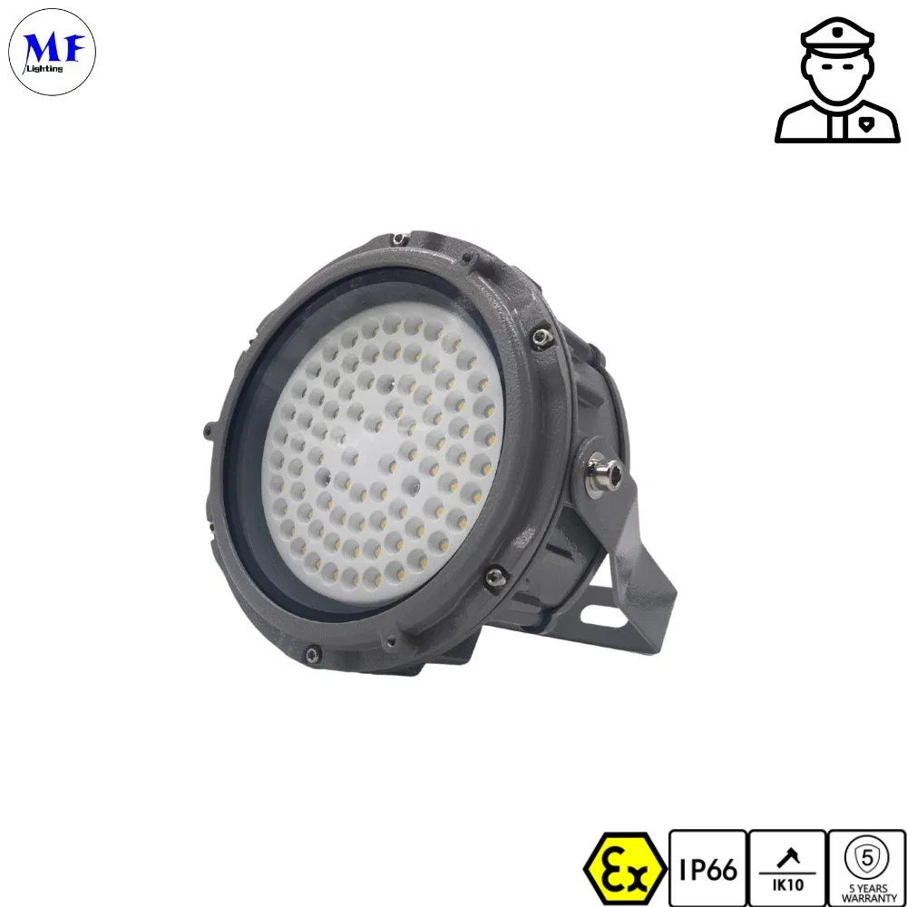 5years Garantia Ex Iecex Explosão Prova de Explosão IP66 20W 40W 60W Luz LED High Bay UFO à Prova d'Água e à Prova de Poeira para Túneis, Instalações Subterrâneas e Locais Perigosos